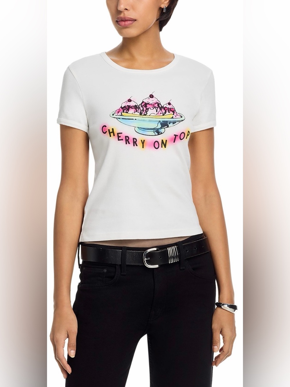 MOTHER The Itty Bitty Cotton Ringer Tee